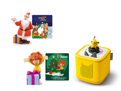 Tonies Mega Bundle - streng limitiert - Starter Set Pikachu + Tonies Pumuckl + Weihnachtsmann & Co. KG