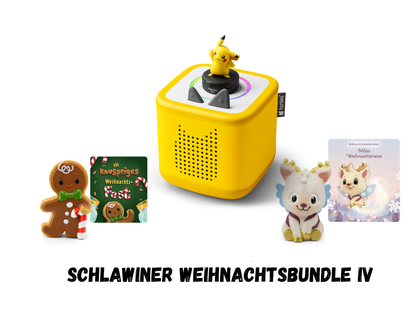Tonies Weihnachtsbundle - Milas Weihnachtsreise/ ein knuspriges Weihnachtsfest/ Tonies Starter Box Pikachu