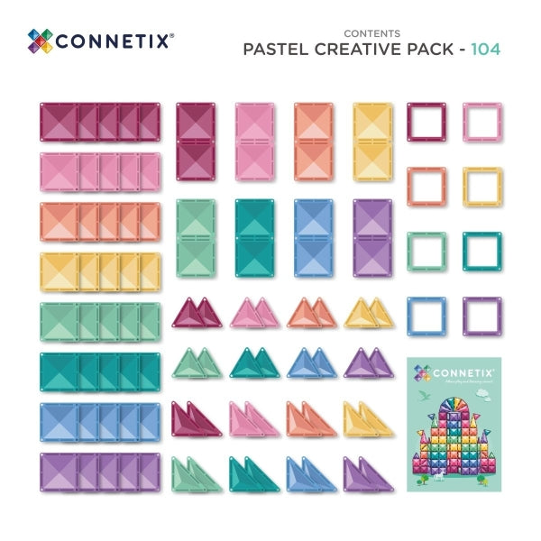 Connetix Magnetbausteine Pastel Creative Pack 104 Teile