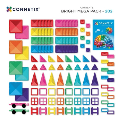Connetix Magnetbausteine Bright Mega Pack 202 Teile