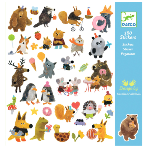 Djeco Sticker flauschige Freunde