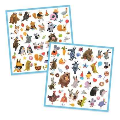 Djeco Sticker flauschige Freunde