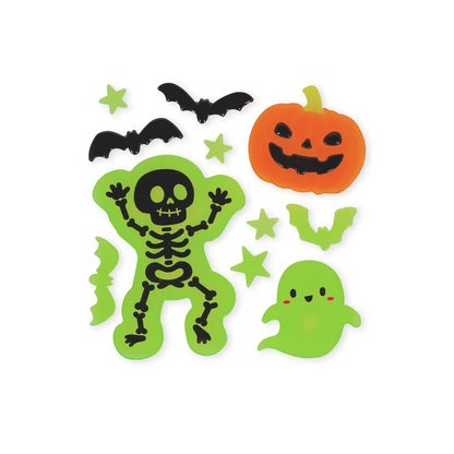 Legami Set mit Gel-Fensteraufklebern - Windo-Glow - Skeleton