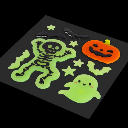 Legami Set mit Gel-Fensteraufklebern - Windo-Glow - Skeleton