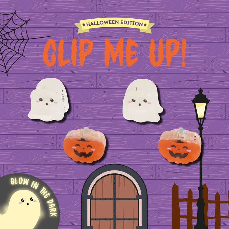 Legami Halloween Set aus 4 Mini-Haarclips - Clip Me Up!
