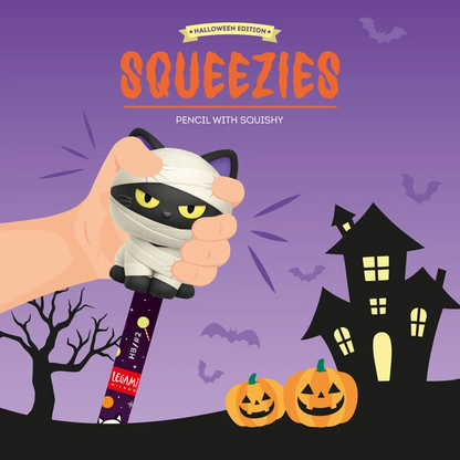 Legami Halloween-Anti-Stress-Bleistift Mummy Cat „Nine Lives Later“ - Squeezies