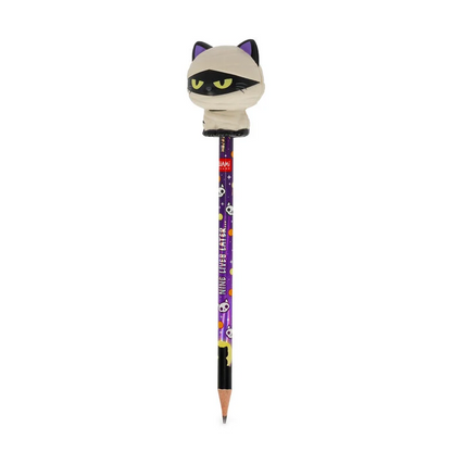 Legami Halloween-Anti-Stress-Bleistift Mummy Cat „Nine Lives Later“ - Squeezies