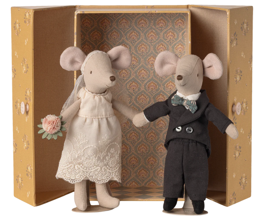 Maileg, Hochzeitspaar in einer Schachtel Mama und Papa Maus