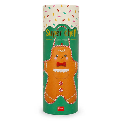 Legami Weihnachtliche Küchenschürze Gingerbread - Super Chef