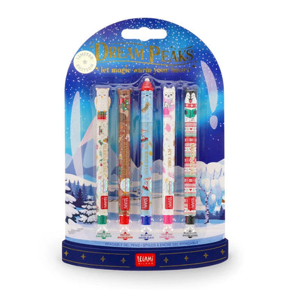 Legami Set aus 5 Mini Erasable Pens – Dream Peaks - Vorbestellung
