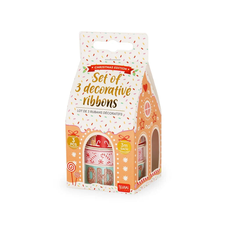 Legami Set mit 3 Dekobändern - Gingerbread House