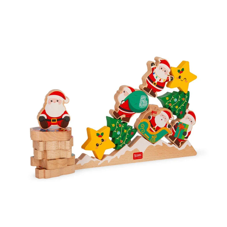 Legami Stapelspiel aus Holz - Ho Ho Ho Balancing Game