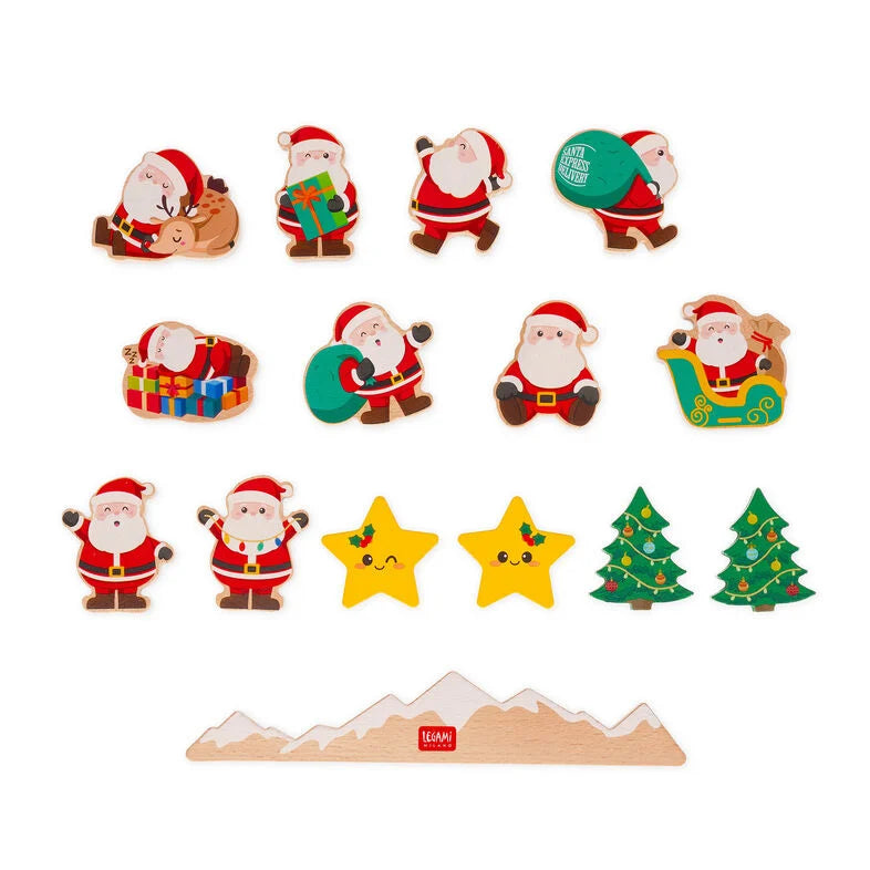 Legami Stapelspiel aus Holz - Ho Ho Ho Balancing Game