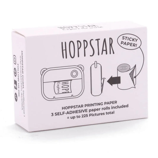 Hoppstar selbstklebende Papierrolle 3er Pack weiß