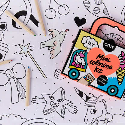 Omy mini coloring Kit Ausmalposter