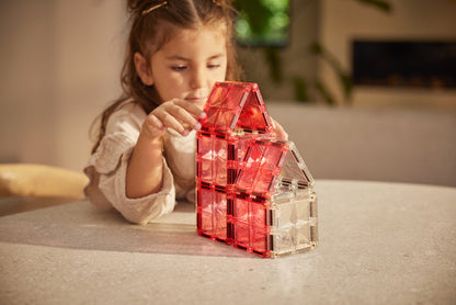 Cleverclixx Magnetbausteine Glitter Tiles Pack - 16 Teile