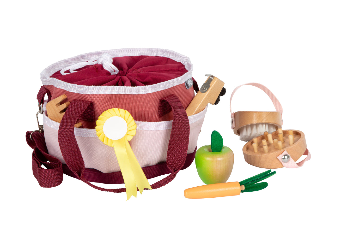 Small Foot Pferdepflegeset mit Tasche rot