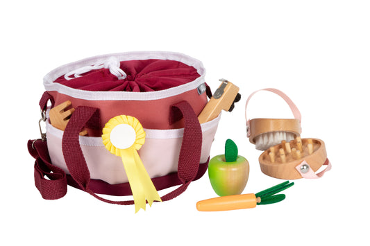 Small Foot Pferdepflegeset mit Tasche rot
