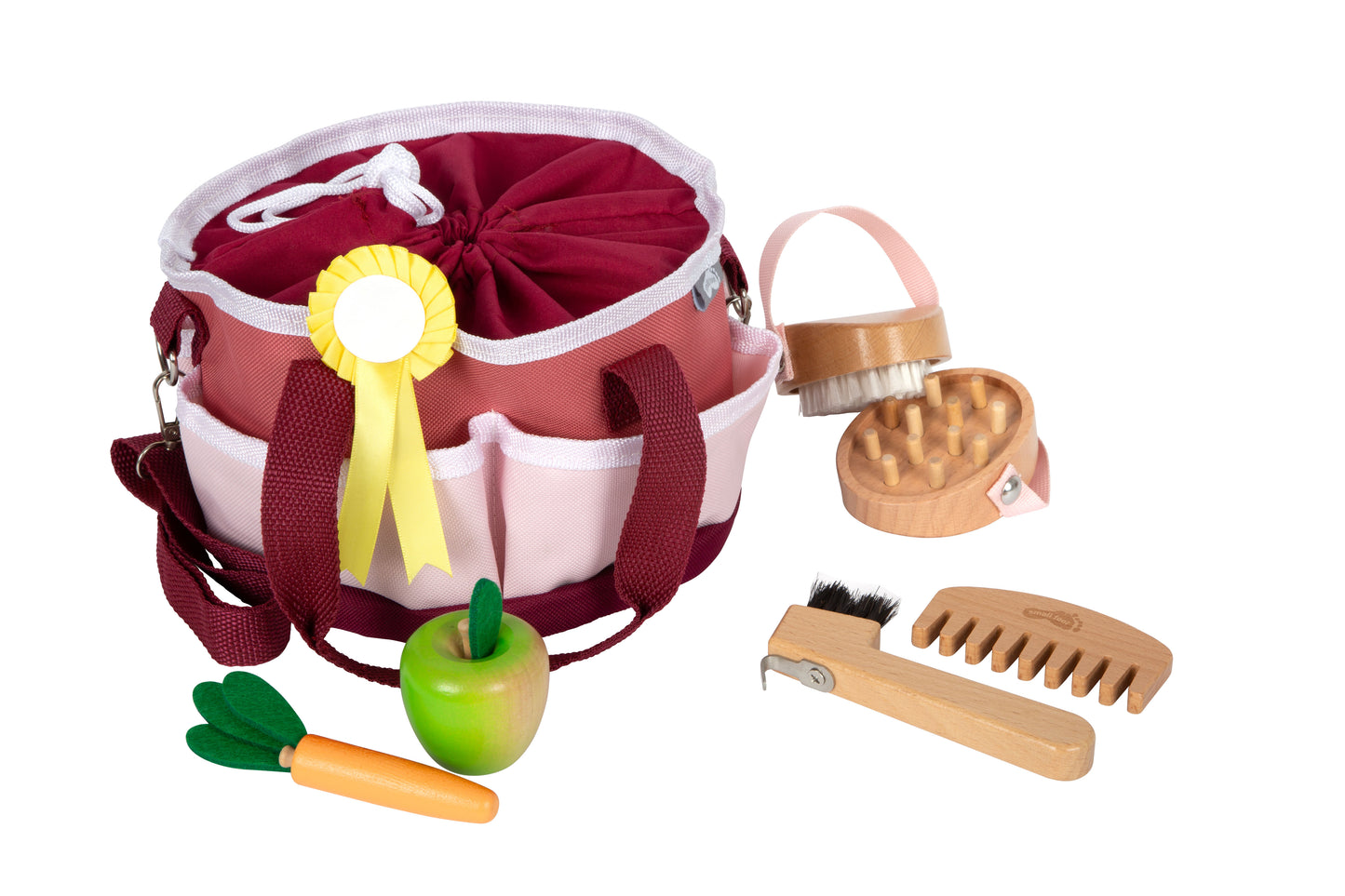 Small Foot Pferdepflegeset mit Tasche rot