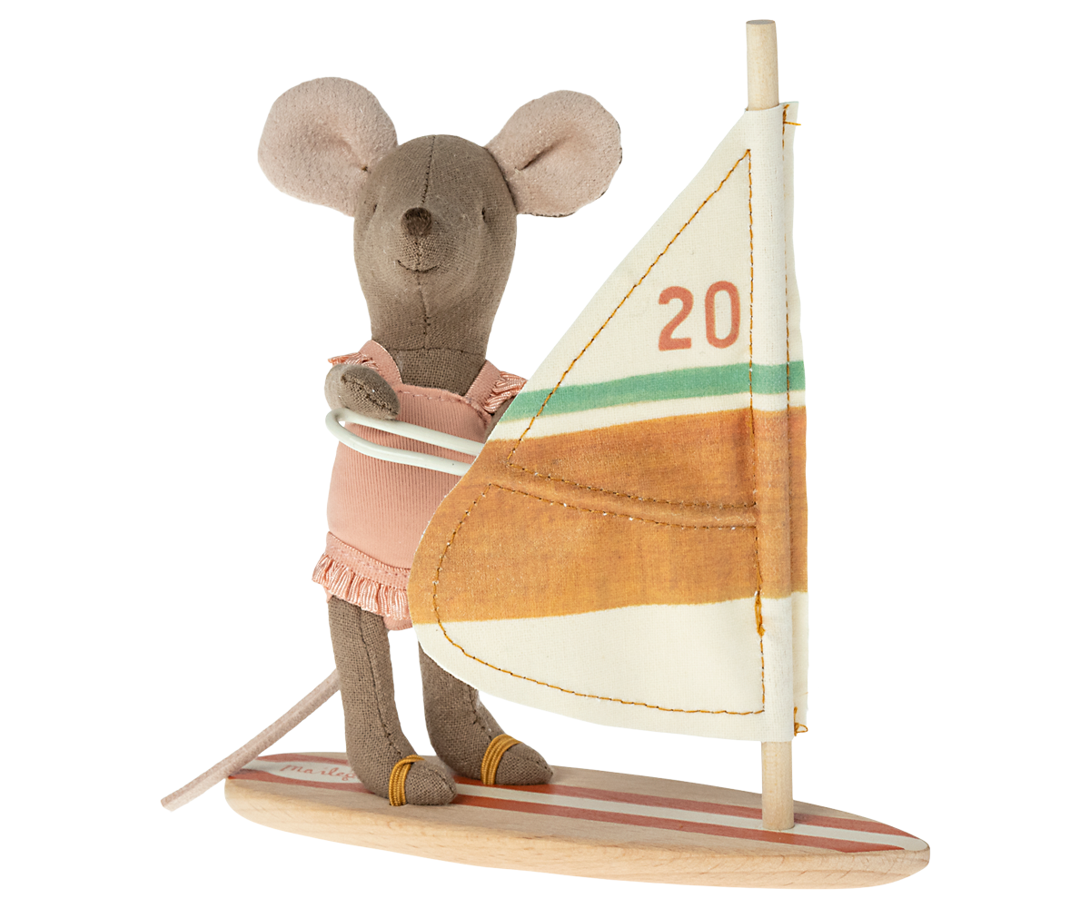 Maileg Surfer Beach Maus kleine Schwester