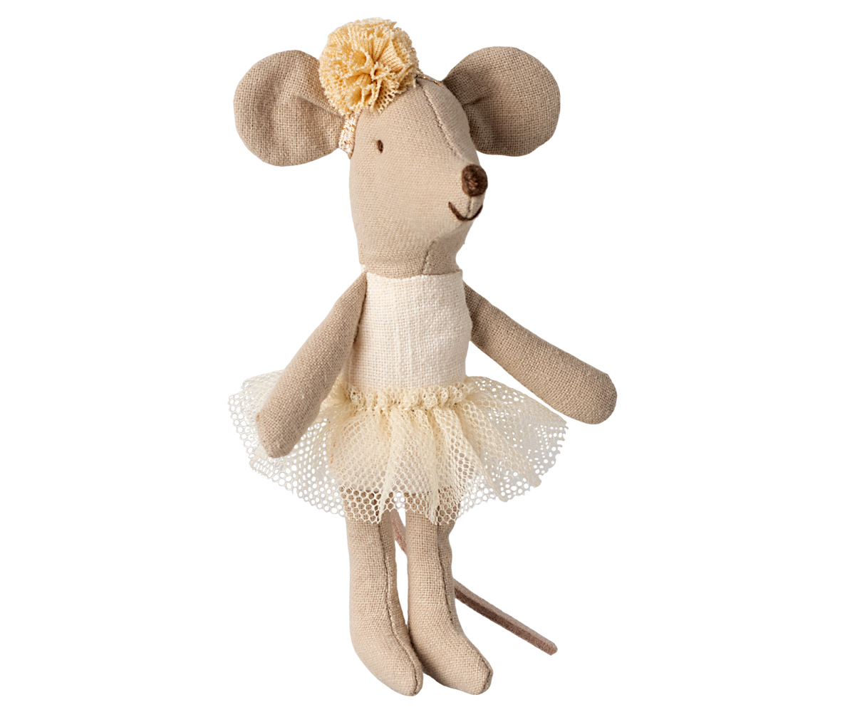 Maileg Ballerina Maus weiß kleine Schwester