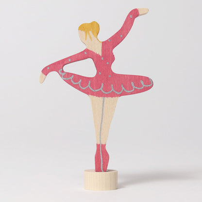 Grimms Steckfigur Ballerina Rubinrot