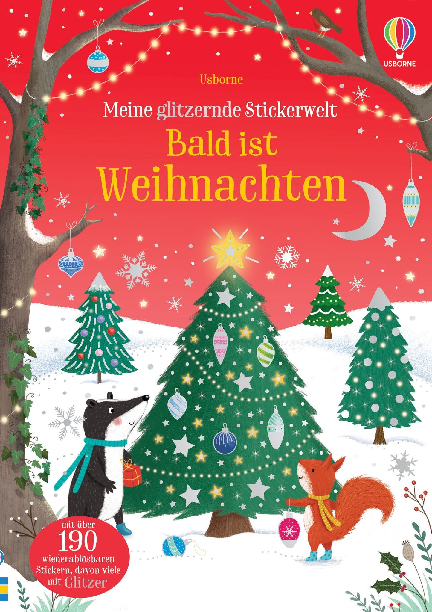 Usborne Meine glitzernde Stickerwelt - Bald ist Weihnachten
