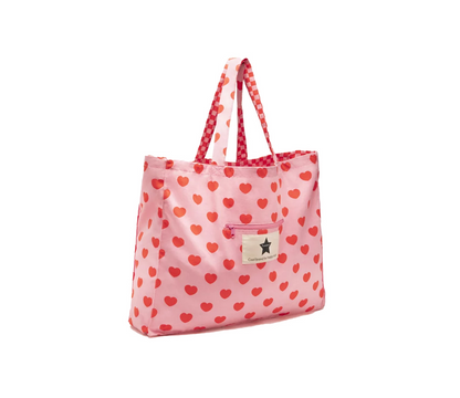 Ratatam Tragetasche Herz pink Baumwolle