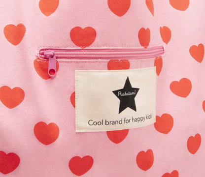 Ratatam Tragetasche Herz pink Baumwolle