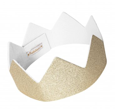 Ratatam Glitzer Krone Gold