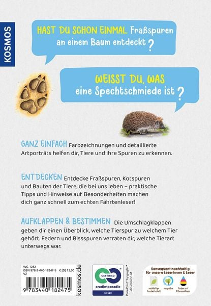Kosmos Welche Tierspur ist das? Kinder Naturführer