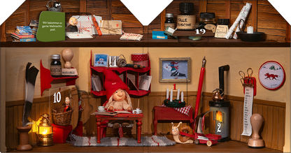 arsEdition Advent im Wichtelhaus - ein Adventskalender mit 24 Klappen