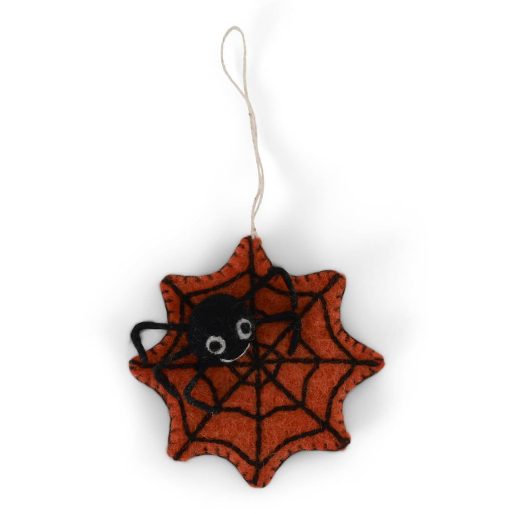Gry & Sif Halloween Spinne orange/ schwarz