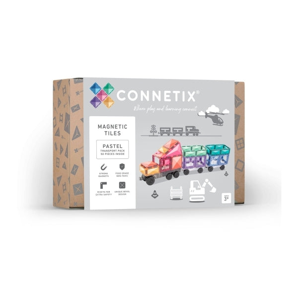 Connetix Magnetbausteine Pastel Transport Pack - 50 Teile