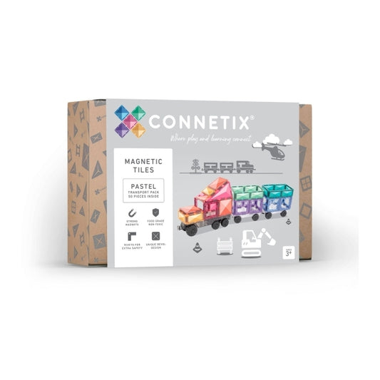 Connetix Magnetbausteine Pastel Transport Pack - 50 Teile