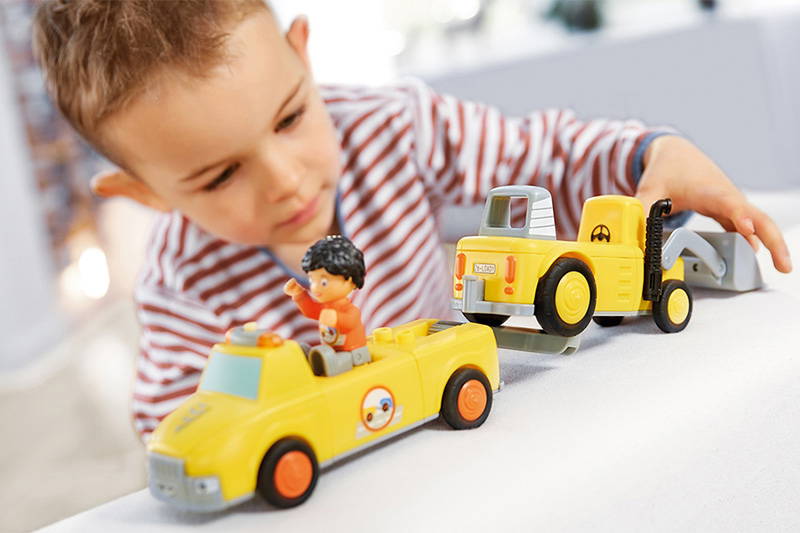 Toddys by Siku Chris Carry Fahrzeug gelb