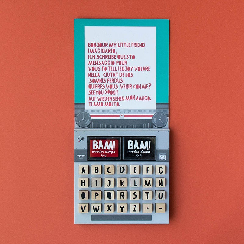 Londji Bam Holzbuchstaben Stempel