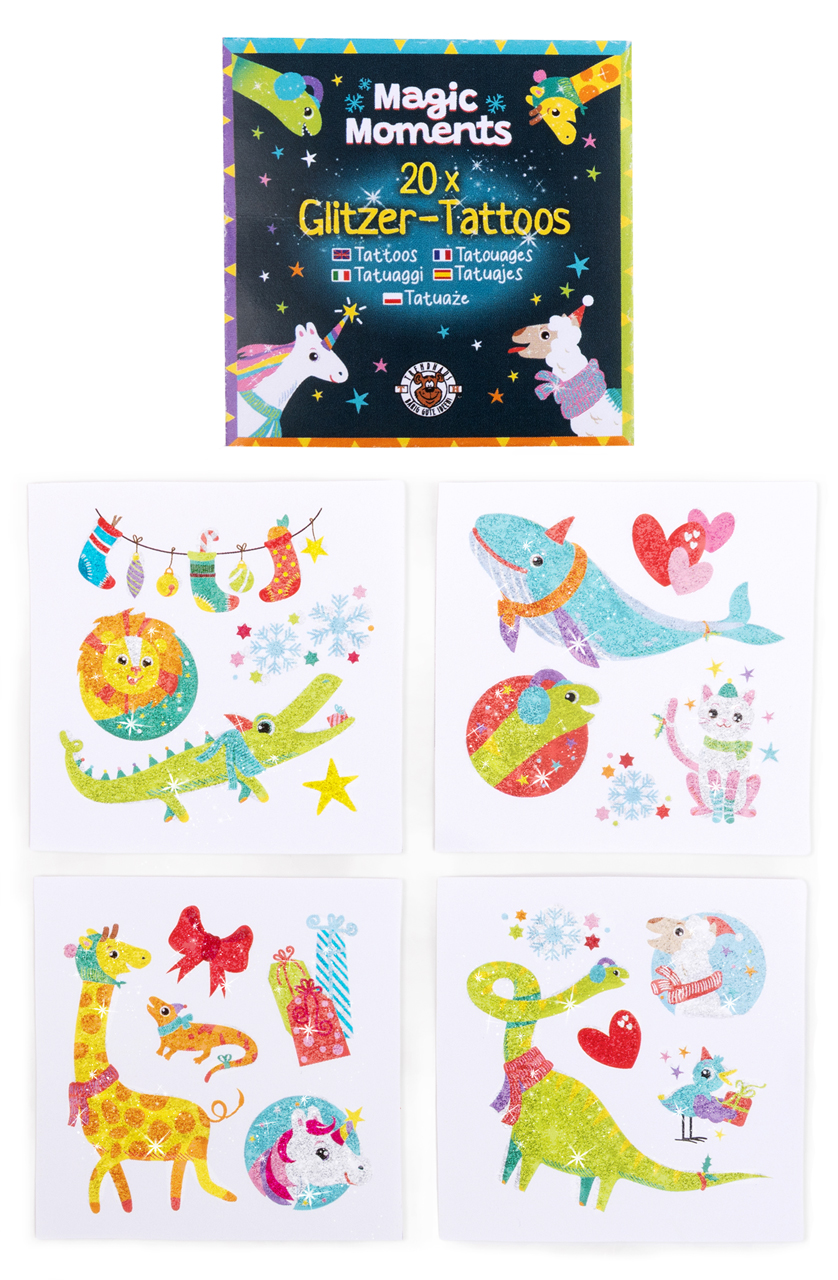 Trendhaus Magic Moments Glitzer-Tattoos 20 Stück