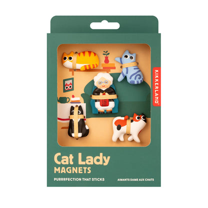 Kikkerland Cat Lady Magnets