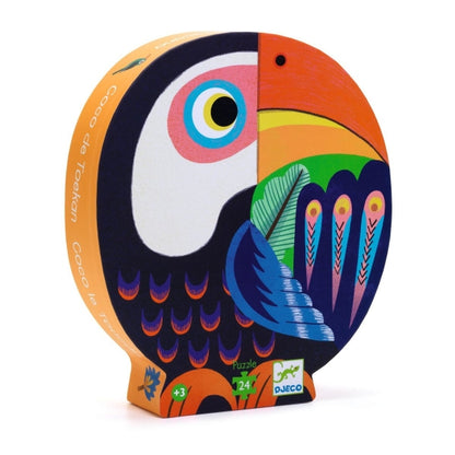 Djeco Puzzle: Tukan - 24 Teile