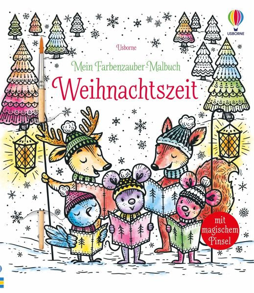 Usborne Farbenzauber Malbuch Weihnachtszeit