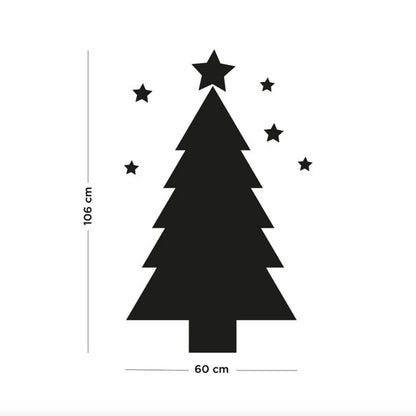 Ferflex Magnettafel Tannenbaum mit 16 Holz-Magneten