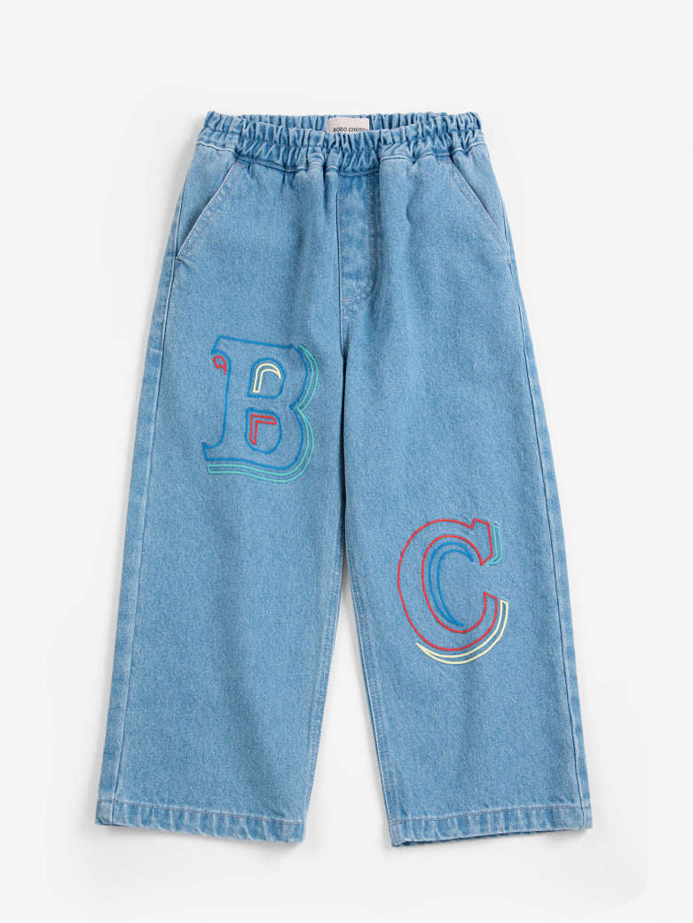 Bobo Choses Embossed denim pants
