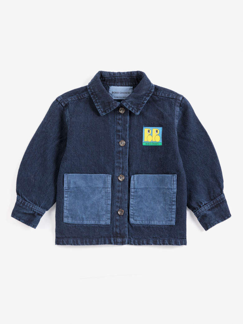 Bobo Choses Booo Bo Choses Tag denim shirt