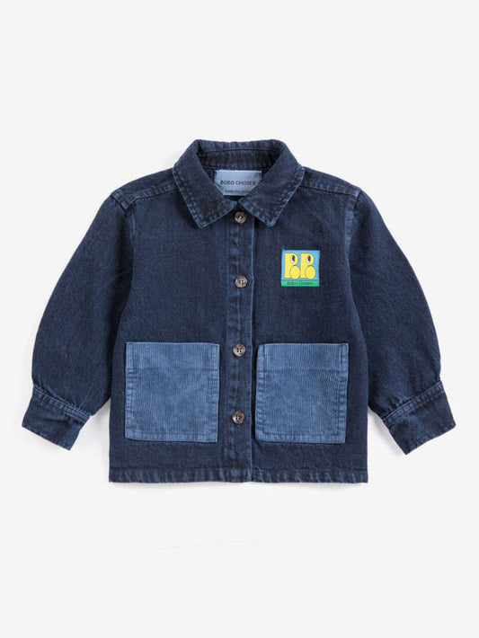 Bobo Choses Booo Bo Choses Tag denim shirt