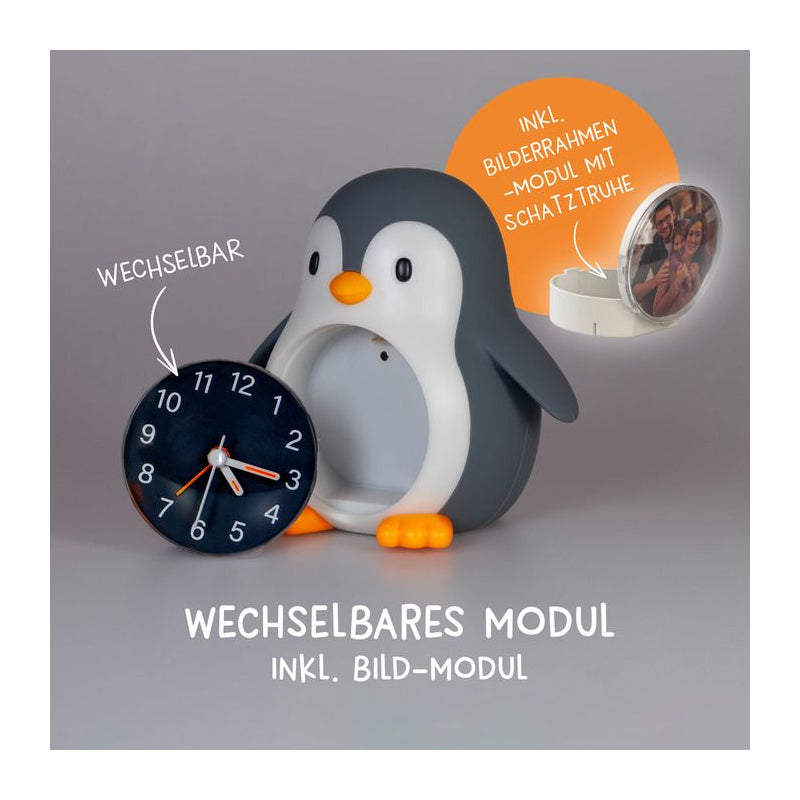MegaLight Poppy Penguin Nachtlicht/ Bilderrahmen/ Wecker