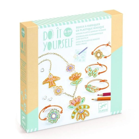 Do it yourself Schmuck aus Schrumpffolie zum selber basteln