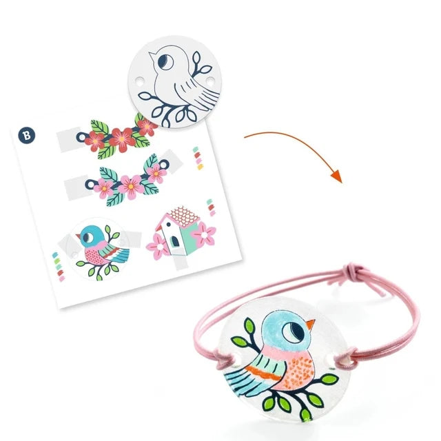 Do it yourself Schmuck aus Schrumpffolie zum selber basteln