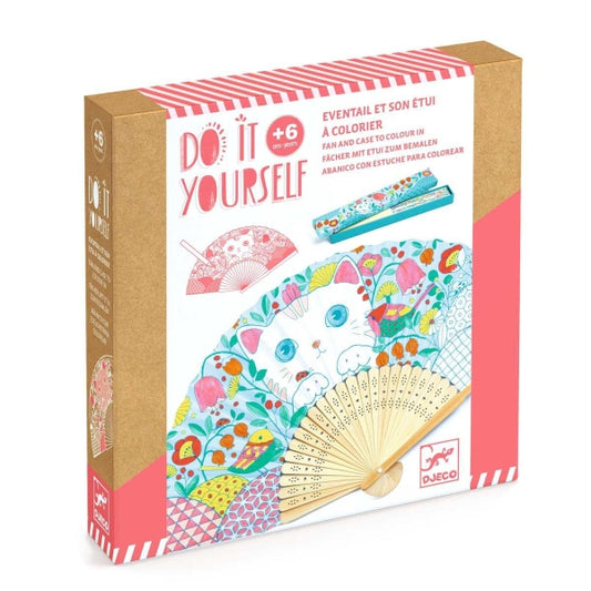 Djeco DIY Fächer mit Etui zum bemalen
