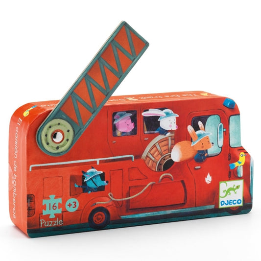 Djeco Puzzle Feuerwehrauto